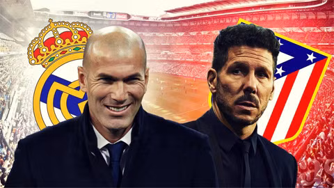so sanh vu khi cua zidane va simeone truoc them derby madrid
