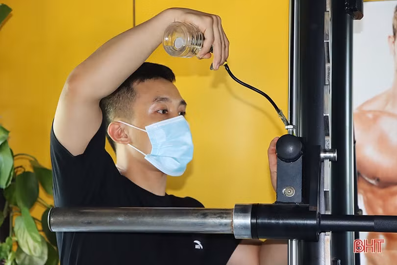 Phòng tập gym, spa ở Hà Tĩnh tuân thủ 5K sau khi được phép hoạt động trở lại