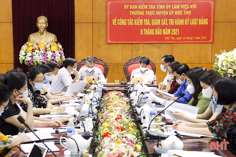 Đức Thọ thực hiện bài bản công tác kiểm tra, giám sát, thi hành kỷ luật trong Đảng