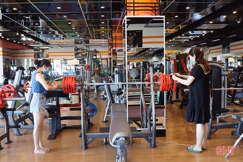 Phòng tập gym, spa ở Hà Tĩnh tuân thủ 5K sau khi được phép hoạt động trở lại
