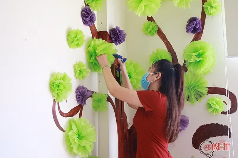 Các cơ sở giáo dục ở Hà Tĩnh vệ sinh trường lớp, sẵn sàng đón học sinh