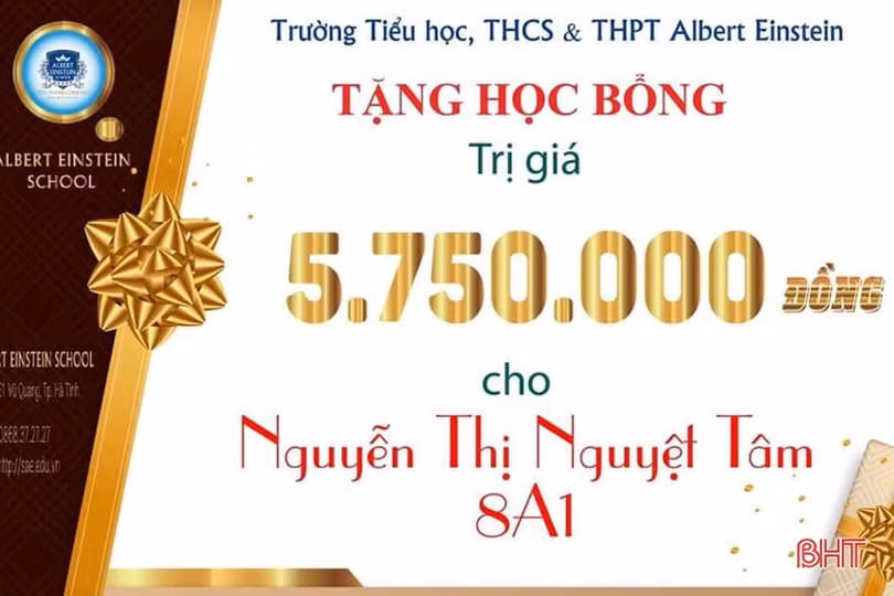 Học sinh giỏi vào học ở Trường Albert Einstein có cơ hội hưởng mức học bổng bằng 100% học phí