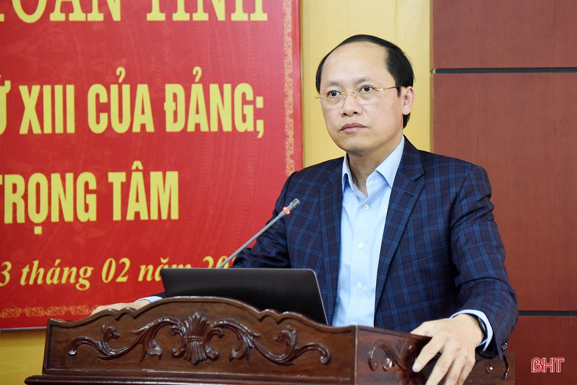 Hà Tĩnh thông báo kết quả Đại hội XIII của Đảng bằng hình thức trực tuyến