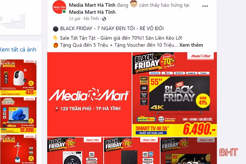 Black Friday – cơ hội cho ngành bán lẻ và người tiêu dùng Hà Tĩnh