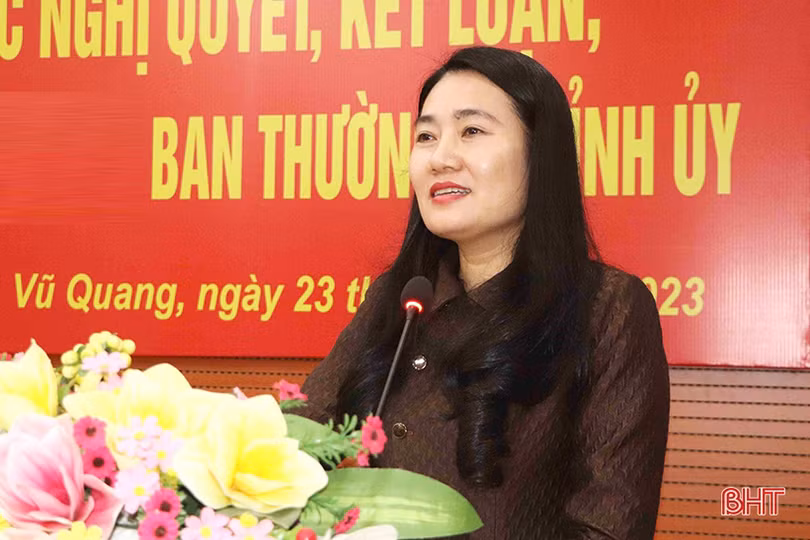 Xây dựng kế hoạch thực hiện nghị quyết cấp trên phù hợp với thực tế Vũ Quang