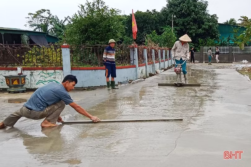 “Chạy nước rút” xây dựng nông thôn mới ở Lộc Hà