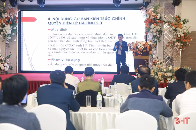 Phổ biến, quán triệt kiến trúc Chính quyền điện tử tỉnh Hà Tĩnh