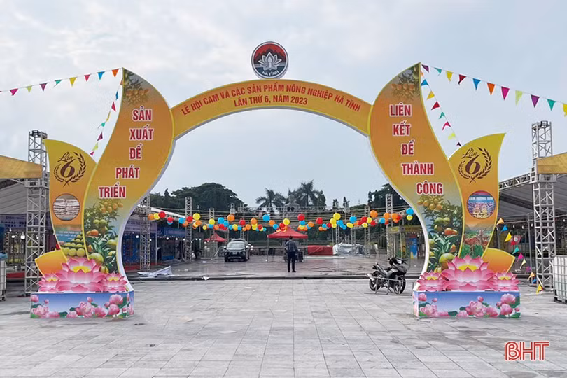 Sẵn sàng cho lễ hội cam và sản phẩm nông nghiệp Hà Tĩnh 
