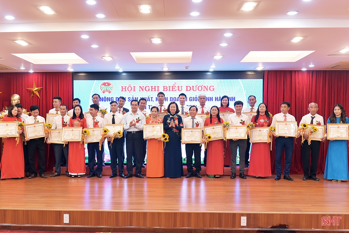 Hà Tĩnh biểu dương 114 tập thể, cá nhân xuất sắc trong phong trào nông dân sản xuất kinh doanh giỏi
