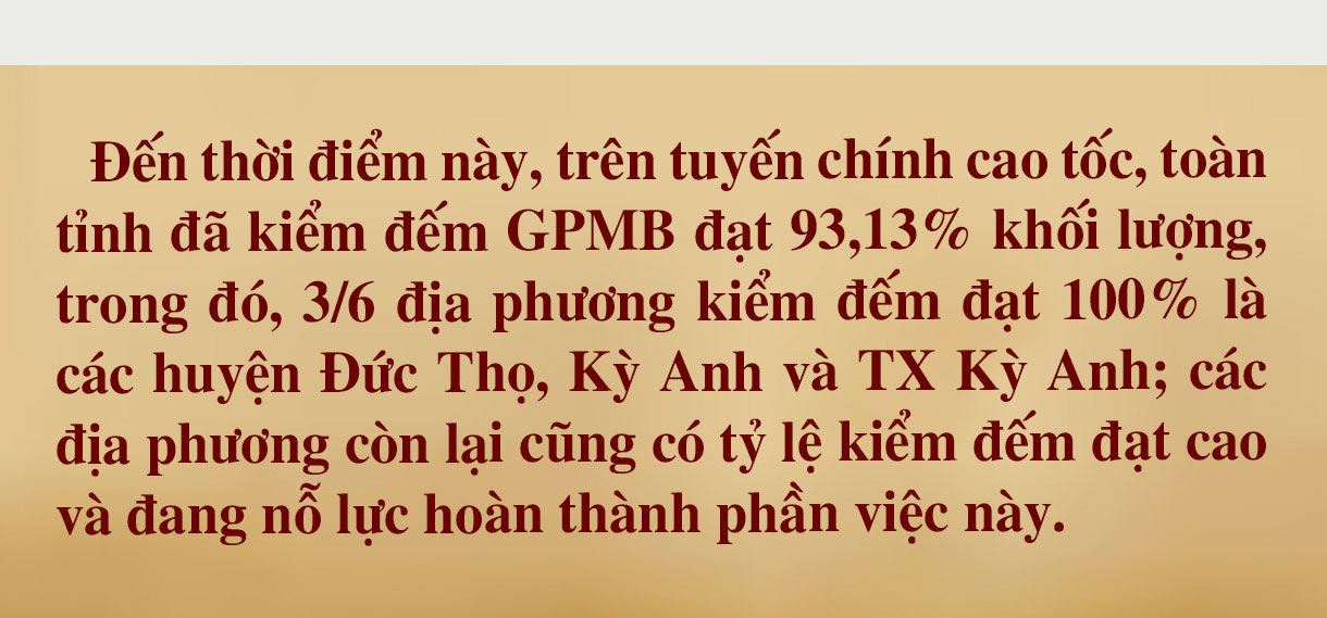 Dồn sức thực hiện, sớm bàn giao mặt bằng dự án cao tốc Bắc - Nam qua Hà Tĩnh đúng tiến độ (Bài 1): Dấu ấn cuộc cách mạng mới trong giải phóng mặt bằng