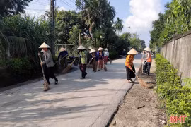 Khí thế những ngày cao điểm xây dựng nông thôn mới ở Trường Lưu