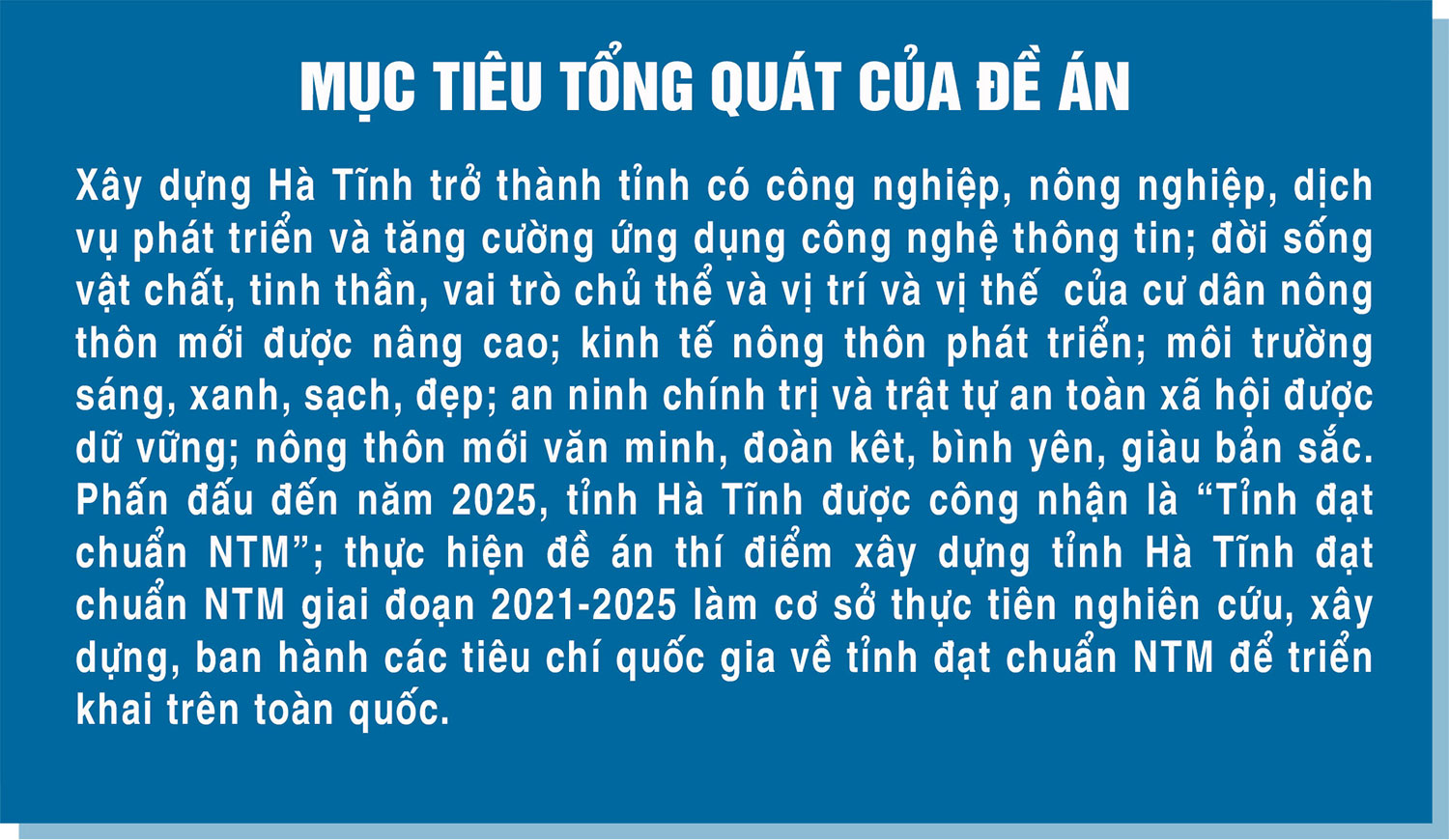 Xây dựng Hà Tĩnh đạt chuẩn nông thôn mới - khát vọng từ lũy tre làng