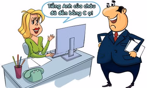 sep bat binh voi trinh do tieng anh cua thu ky