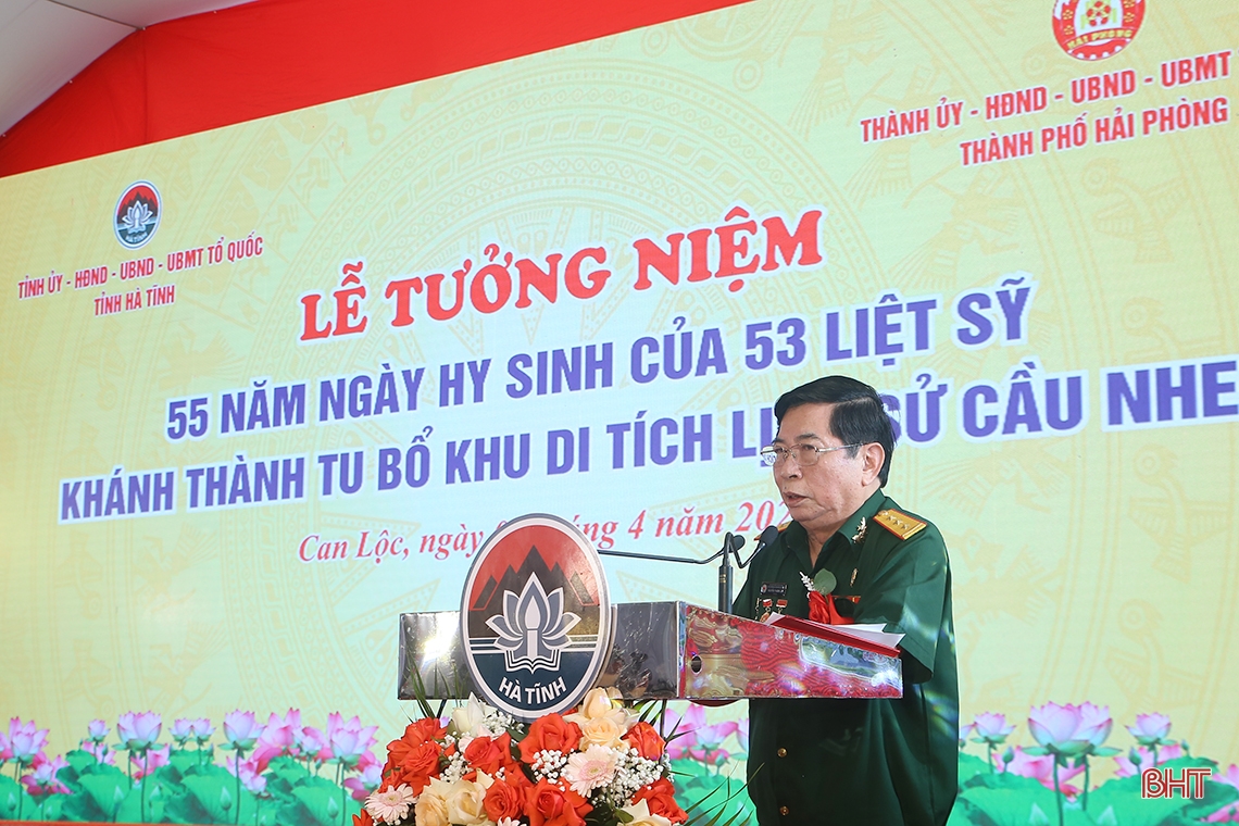 Long trọng lễ tưởng niệm các liệt sỹ hy sinh tại Cầu Nhe