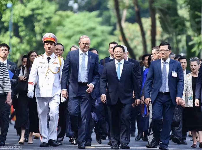 Lễ đón chính thức Thủ tướng Australia Anthony Albanese tại Phủ Chủ tịch