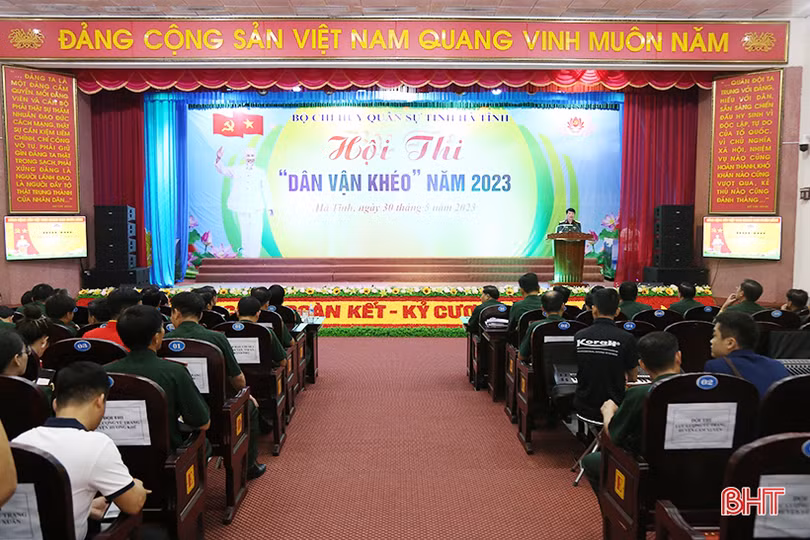 Sôi nổi Hội thi “Dân vận khéo” của lực lượng vũ trang Hà Tĩnh