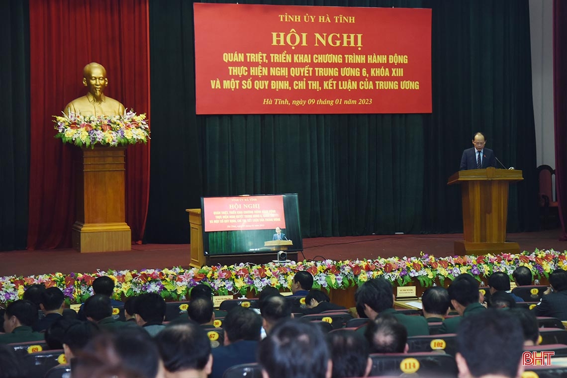 Hà Tĩnh cụ thể hóa Nghị quyết Trung ương 6 khóa XIII bằng chương trình hành động sát thực tiễn