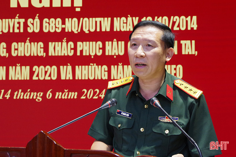 Đại tá Võ Quang Thiện kết luận hội nghị.