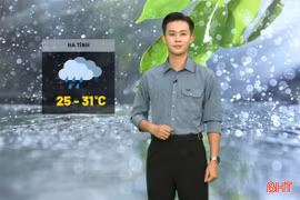 Dự báo thời tiết Hà Tĩnh ngày 31/8: Mưa rào rải rác, chiều tối mưa dông