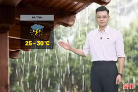 Dự báo thời tiết Hà Tĩnh ngày 21/8: Mưa vừa, mưa to