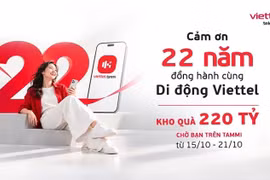 Kỷ niệm 22 năm kinh doanh dịch vụ di động: Viettel mở kho quà 220 tỷ trên Tammi
