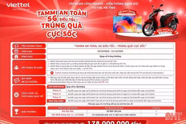 Sử dụng 5G Viettel, trải nghiệm Viettel Tammi - cơ hội trúng xe SH125i và tivi Samsung 75 inch