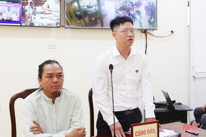 Đại diện luật sư của công dân Nguyễn Viết Tố (xã Kỳ Văn) kiến nghị một số nội dung về sang tên giấy chứng nhận quyền sử dụng đất tại phường Sông Trí.