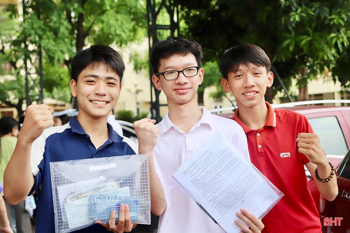 Thí sinh thi vào Trường THPT Chuyên Hà Tĩnh hoàn thành các môn thi.
