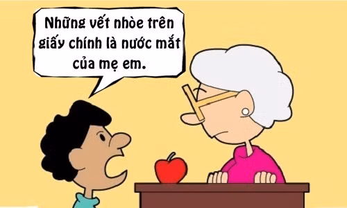 me roi nuoc mat vi bai van do te cua con trai