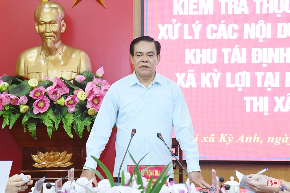 Nhanh chóng khắc phục, sửa chữa hạ tầng khu tái định cư các hộ dân xã Kỳ Lợi