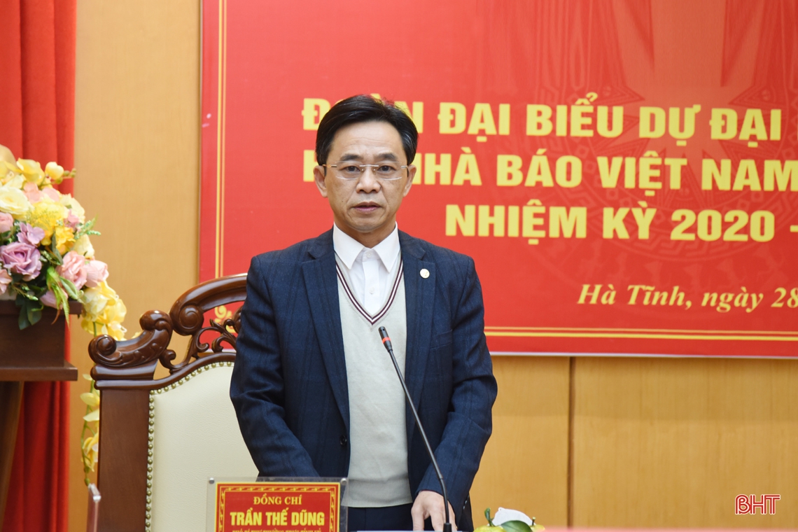 Tỉnh ủy Hà Tĩnh gặp mặt đoàn đại biểu dự Đại hội Hội Nhà báo Việt Nam lần thứ XI