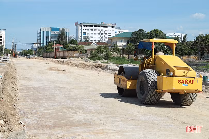 Hối hả thi công các công trình trọng điểm ở TP Hà Tĩnh