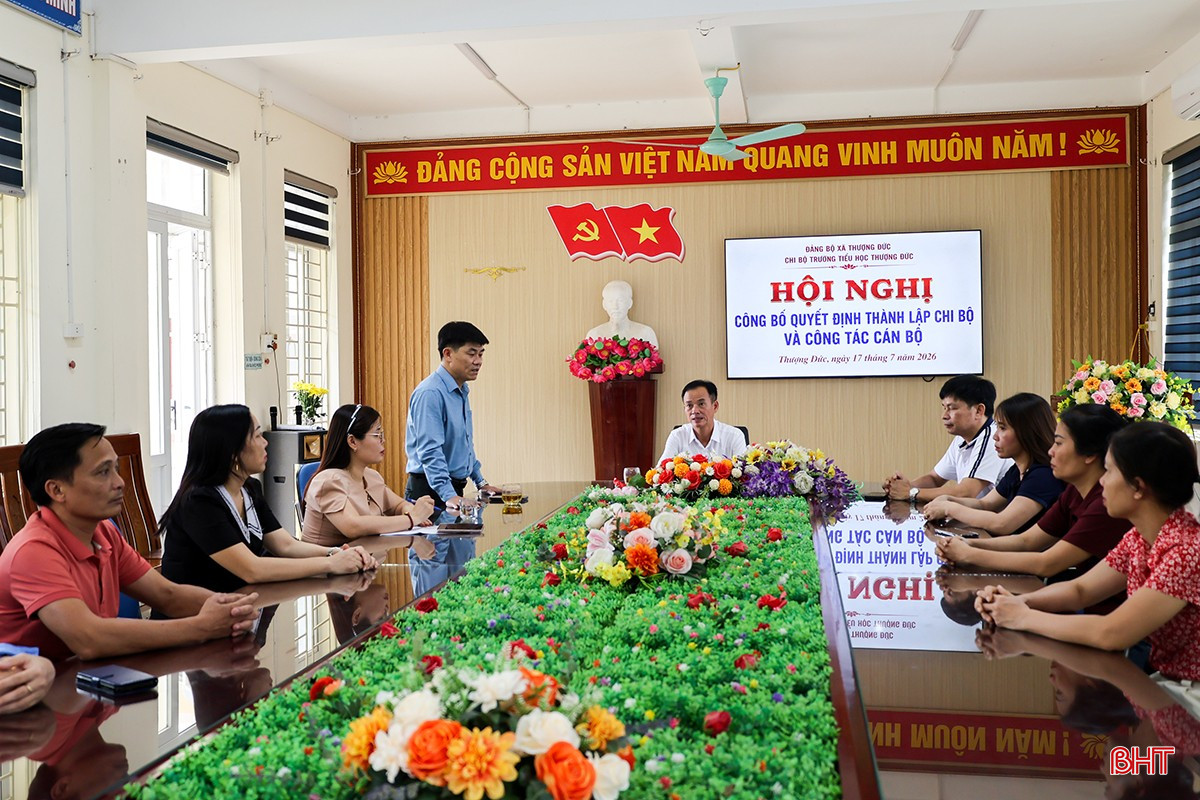 Từ ngày 1/7/2026, Trường Mầm non Thượng Đức chính thức đi vào hoạt động sau sáp nhập.