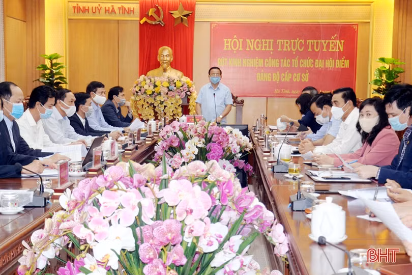 Hà Tĩnh khuyến khích bầu bí thư cấp ủy tại đại hội Đảng ở những nơi đủ điều kiện