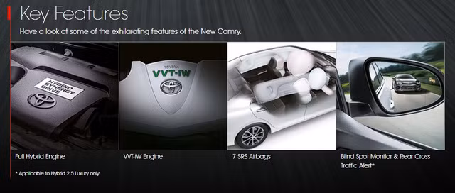 toyota camry 2016 sap ra mat vn duoc he lo tai malaysia gia tu 778 trieu