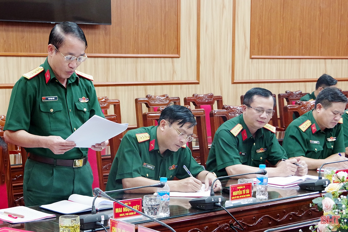 Đảng ủy Quân sự tỉnh ra các nghị quyết lãnh đạo thực hiện nhiệm vụ
