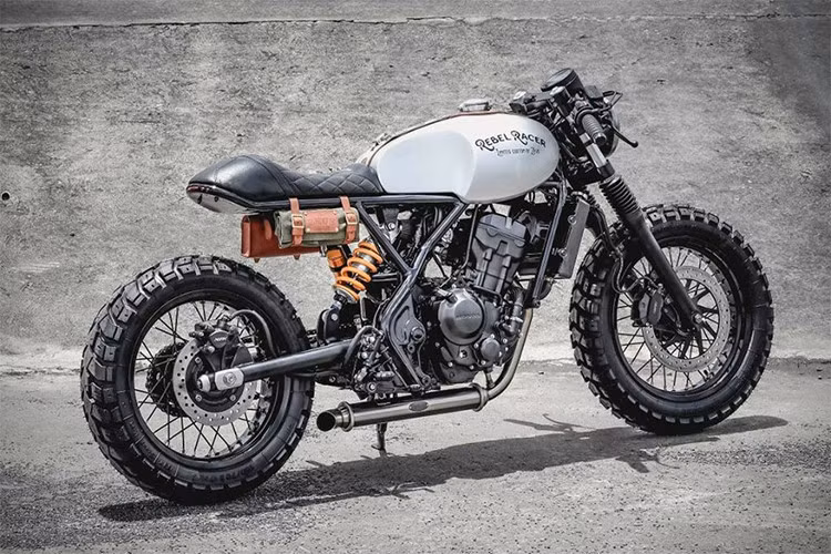dan choi dap honda rebel 300 moi thanh cafe racer