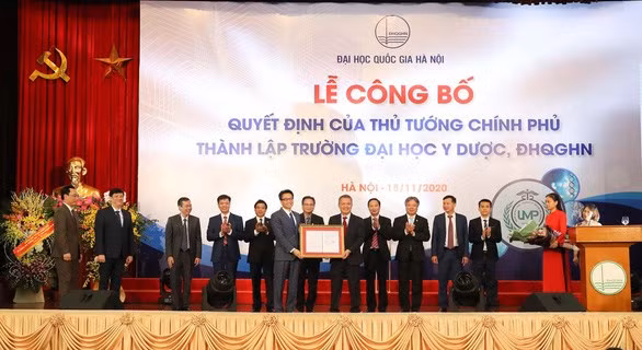 Công bố quyết định lập Đại học Y Dược thuộc Đại học Quốc gia Hà Nội