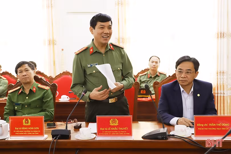 Công an Hà Tĩnh cần đấu tranh mạnh mẽ với tội phạm hoạt động dịp cuối năm