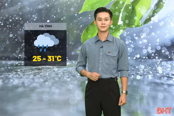 Dự báo thời tiết Hà Tĩnh ngày 31/8: Mưa rào rải rác, chiều tối mưa dông