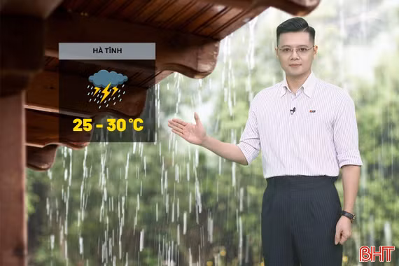 Dự báo thời tiết Hà Tĩnh ngày 21/8: Mưa vừa, mưa to