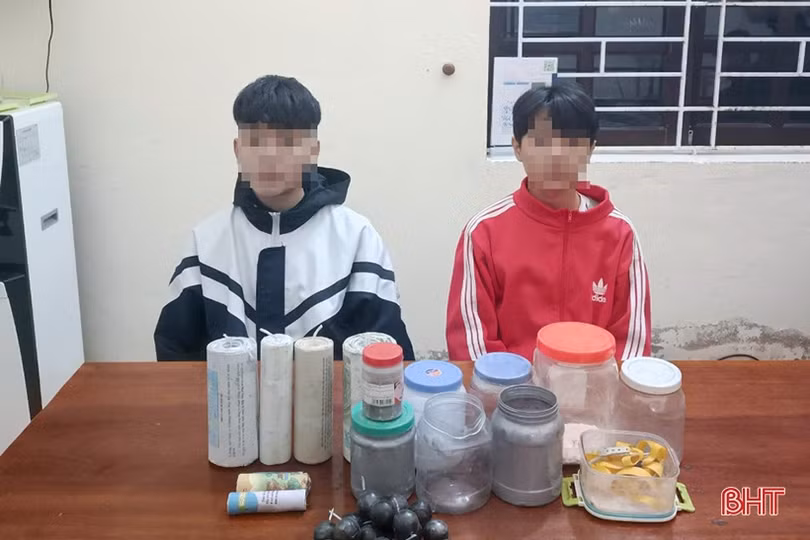 Nhiều học sinh ở Nghi Xuân, Lộc Hà chế tạo pháo nổ