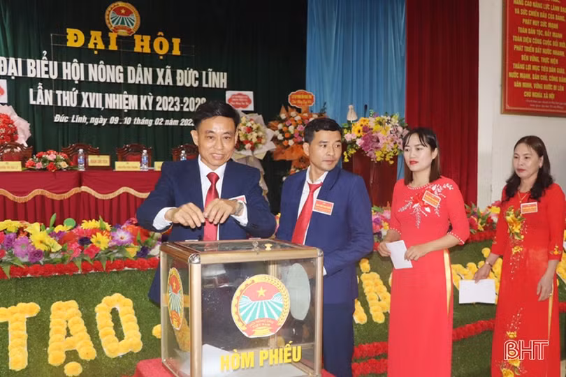Chủ tịch Ủy ban MTTQ tỉnh dự đại hội điểm Hội Nông dân xã Đức Lĩnh