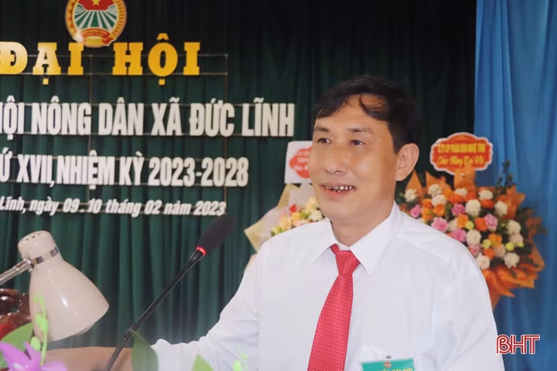 Chủ tịch Ủy ban MTTQ tỉnh dự đại hội điểm Hội Nông dân xã Đức Lĩnh