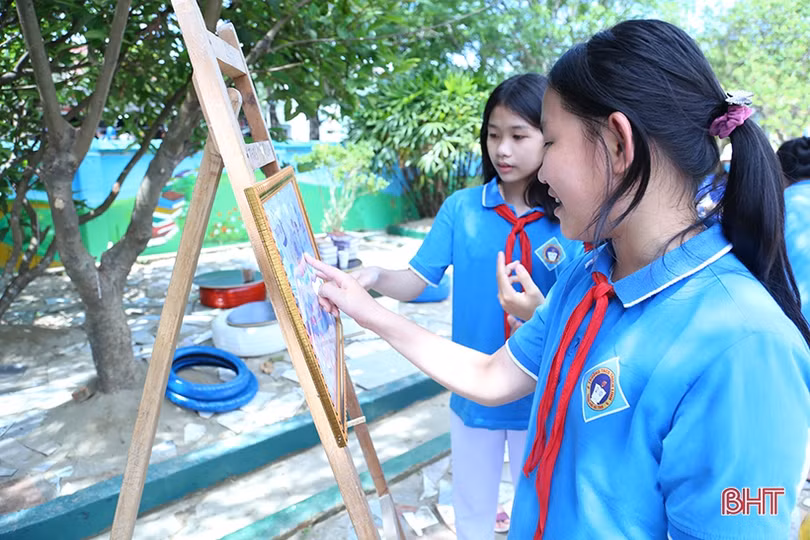 Lan tỏa ý thức phòng chống rác thải nhựa của học sinh TP Hà Tĩnh