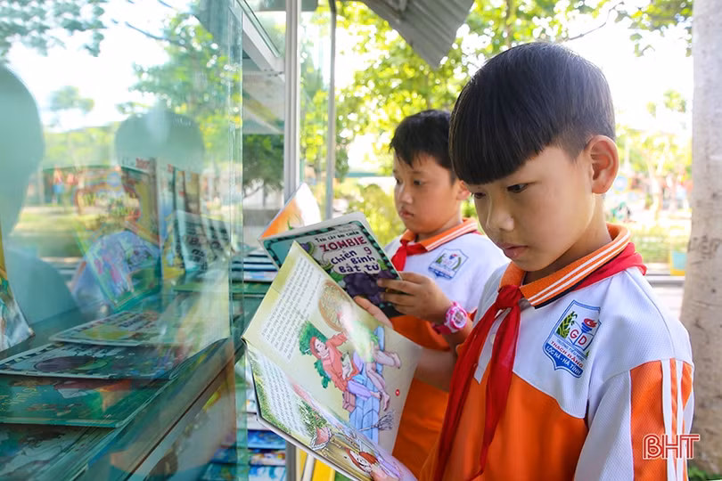 Ngắm những không gian đọc sách trong lành, thân thiện của thiếu nhi Hà Tĩnh
