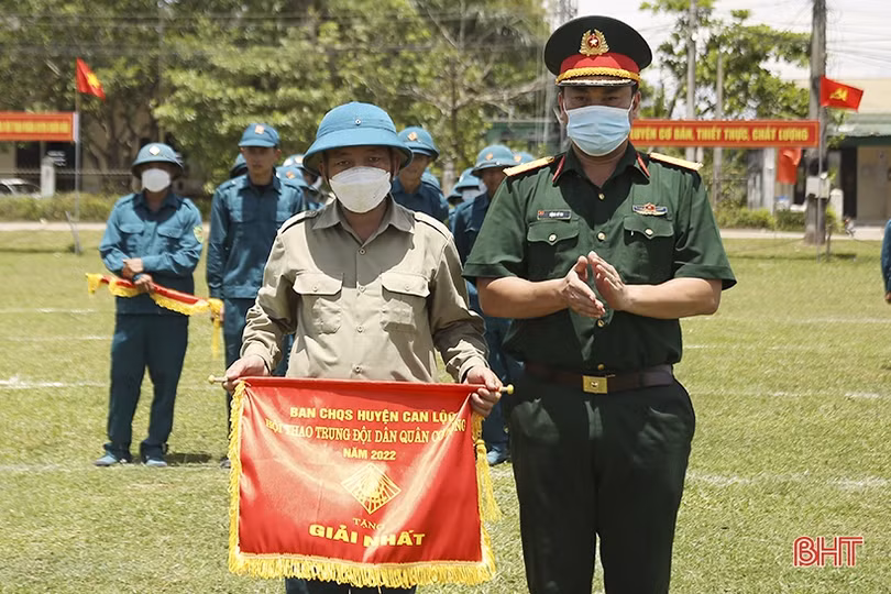 Dân quân cơ động Khánh Vĩnh Yên nhất Hội thao Trung đội Dân quân cơ động cụm 1 Can Lộc