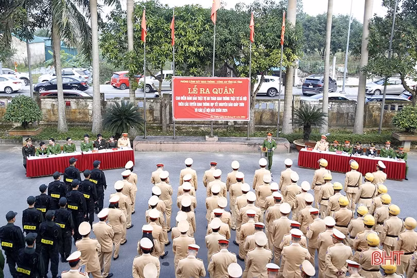 Hà Tĩnh ra quân cao điểm bảo đảm trật tự ATGT dịp tết và lễ hội 2024