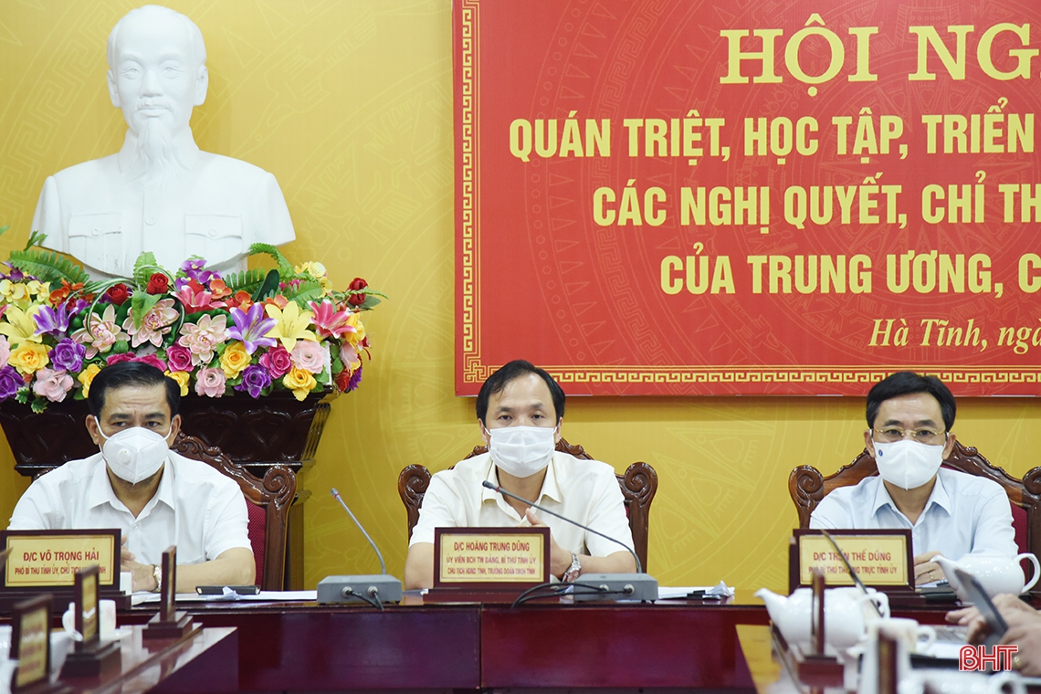 Tiếp tục quán triệt, triển khai các nghị quyết, chỉ thị, kết luận của Trung ương, của tỉnh đảm bảo thiết thực, hiệu quả
