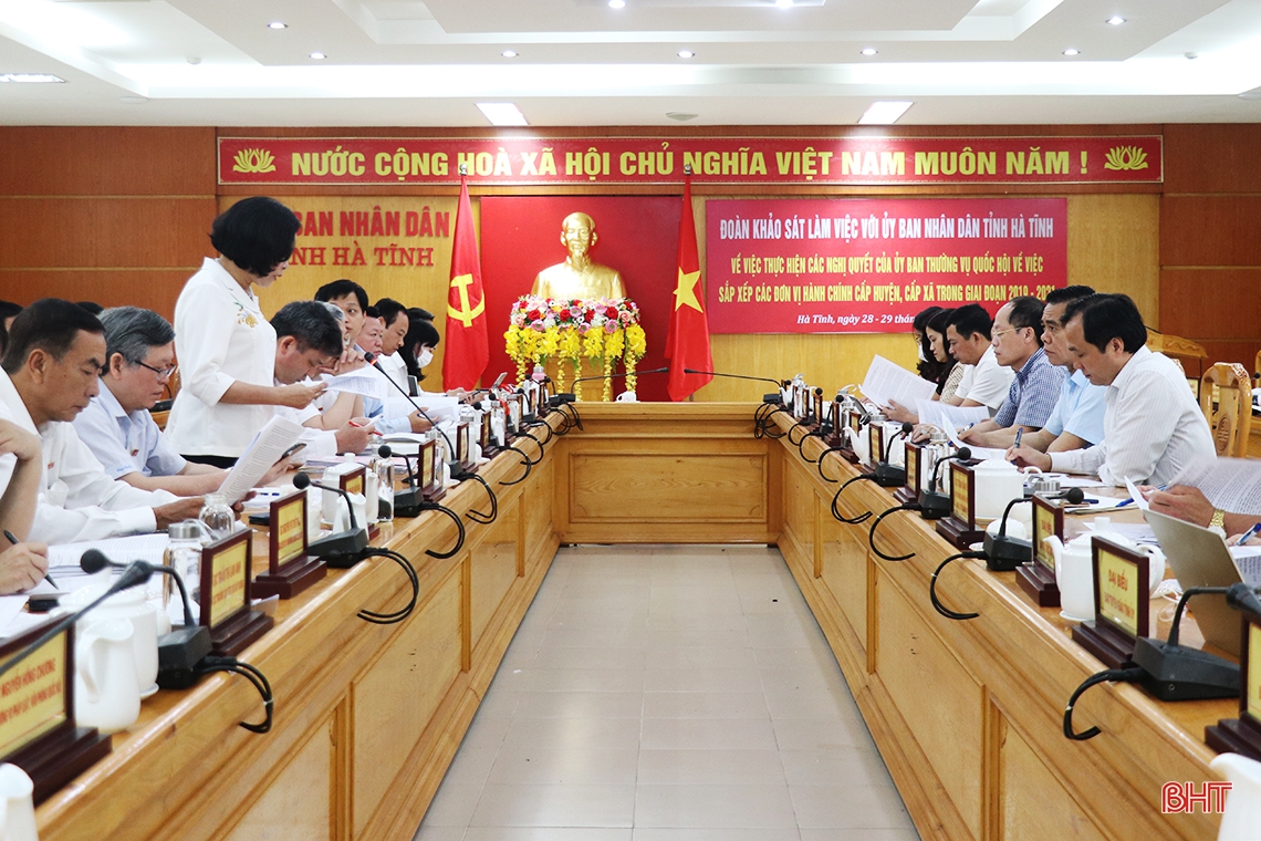 Hà Tĩnh là một trong những địa phương dẫn đầu cả nước về sáp nhập đơn vị hành chính